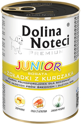 DNP JUNIOR BOGATA W ŻOŁĄDKI Z KURCZAKA 400g
