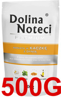 Mokra karma dla psa Dolina Noteci Premium bogata w kaczkę z dynią saszetka 500 g