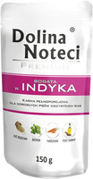 Mokra karma dla psa Dolina Noteci Premium bogata w indyka saszetka 150 g