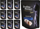 DOLINA NOTECI PREMIUM MOKRA KARMA DLA KOTA JUNIOR DANIE Z DORSZA ZESTAW 10x85g