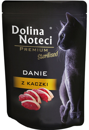 DOLINA NOTECI PREMIUM MOKRA KARMA DLA KOTÓW STERYLIZOWANYCH DANIE Z KACZKI 85g