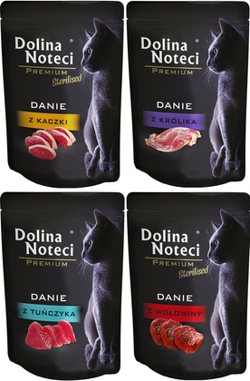 DOLINA NOTECI PREMIUM MOKRA KARMA DLA KOTÓW MIX SMAKÓW ZESTAW 20x85g