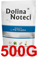 Mokra karma dla psa Dolina Noteci Premium bogata w pstrąga saszetka 500 g