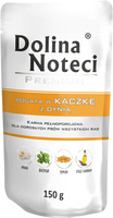 Mokra karma dla psa Dolina Noteci Premium bogata w kaczkę z dynią saszetka 150 g