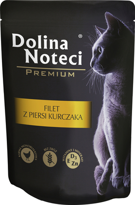 Mokra karma dla kota filet z piersi kurczaka Dolina Noteci Premium saszetka 85 g